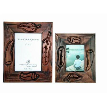 SUNSHINE TRADING Handmade Wood Photo Frame - 5 x 7 Inch ST-22-7